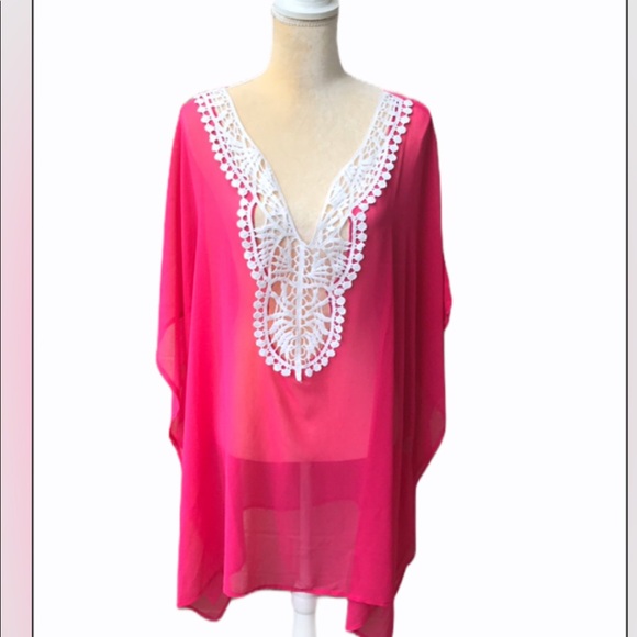 Plus Sz caftan style cover up - Picture 1 of 4